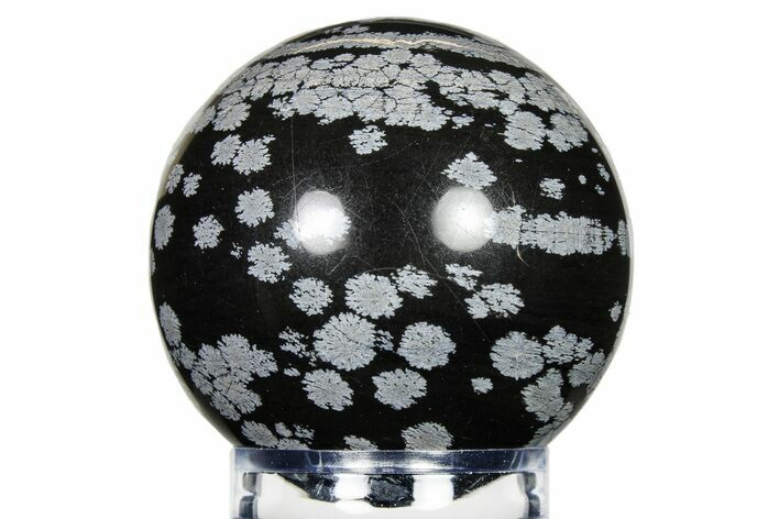 Polished Snowflake Obsidian Sphere - Utah #279719